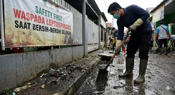 Safety First: bahaya leptospirosis saat bersih-bersih selokan